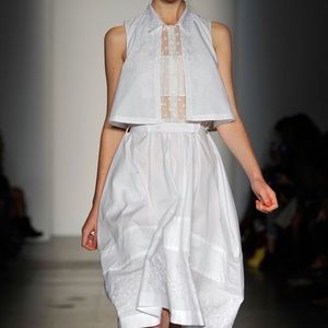 Rachel Comey Sz S White Intricate Eyelet Dress